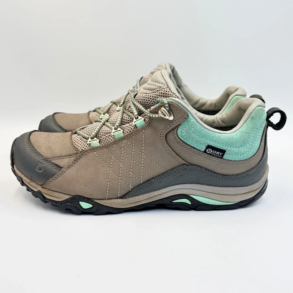 Oboz Sapphire Low B-Dry Hiking Shoes Women's‎ 9.5 Charcoal/Beach Glass